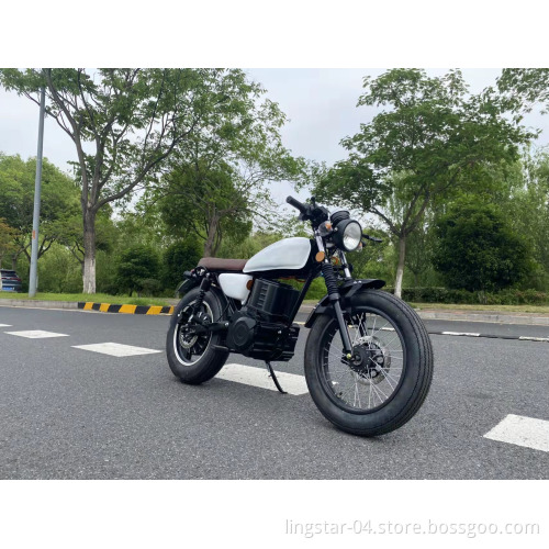 E-Scooter Max Retro Fat Tire 72V 3000W Adult Electric Motorcycle Electric Motorbike Cheap 90km High Speed CKD
